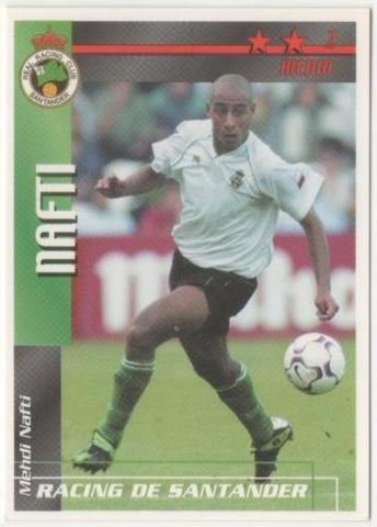 Cromo E00302: Fichas de la Liga 2003, Nafti: Racing de Santander. Medio
