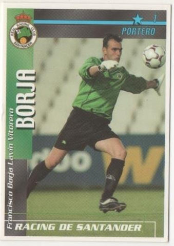 Cromo E00291: Fichas de la Liga 2003, Borja: Racing de Santander. Portero