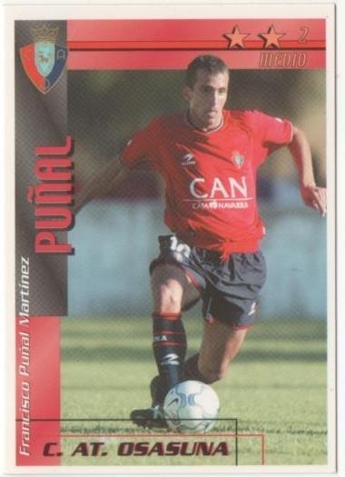 Cromo E00289: Fichas de la Liga 2003, Puñal: C.AT. Osasuna. Medio