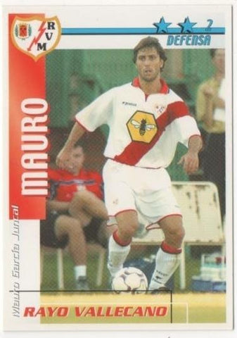 Cromo E00321: Fichas de la Liga 2003, Mauro: Rayo Vallecano. Defensa