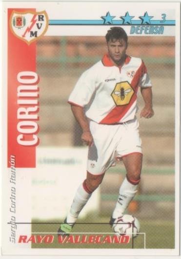 Cromo E00318: Fichas de la Liga 2003, Corino: Rayo Vallecano. Defensa
