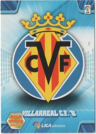 Cromo E00407: Mega Cracks 2010-11, Escudo Villarreal C.F. ' B'