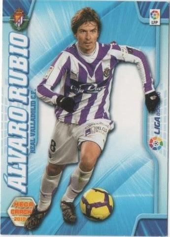 Cromo E00405: Mega Cracks 2010-11, Álvaro Rubio: R. Valladolid C.F. Medio