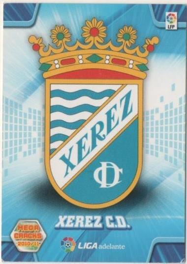 Cromo E00424: Album 1-Mega Cracks 2010-11, Escudo Xerez C.D.