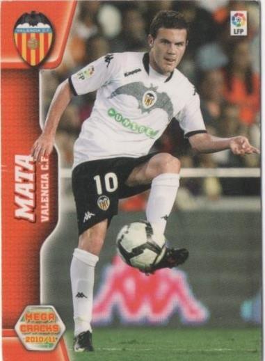 Cromo E00358: Mega Cracks 2010-11, Mata: Valencia C. F. Delantero