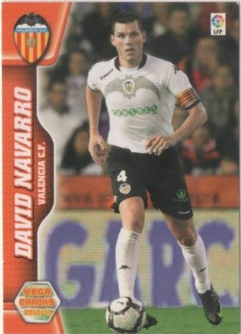 Cromo E00362: Mega Cracks 2010-11, David Navarro: Valencia F.C. Defensa