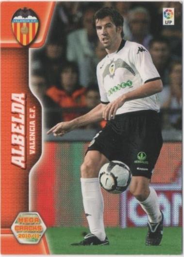 Cromo E00366: Mega Cracks 2010-11, Albelda: Valencia F. C. Medio