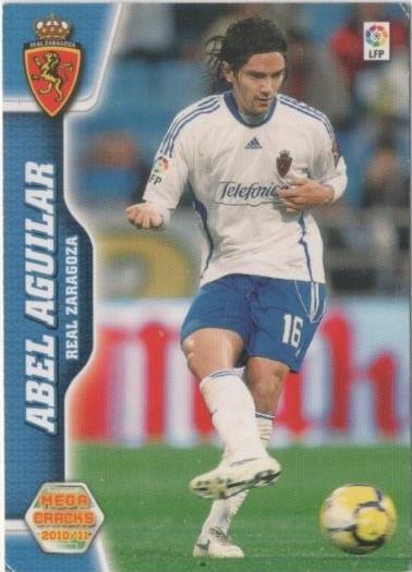 Cromo E00378: Mega Cracks 2010-11, Abel Aguilar: Real Zaragoza. Medio