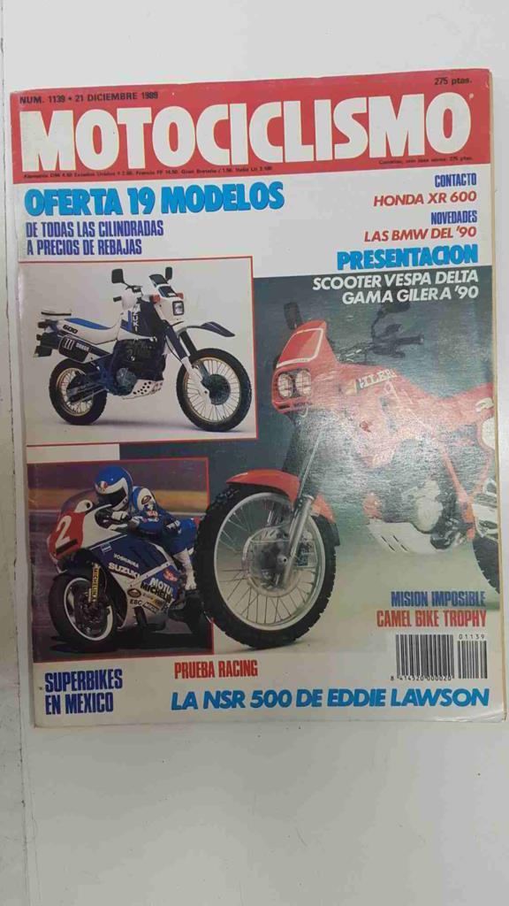 Revista: Motociclismo num 1139, 21 diciembre 1989 - Presentacion Scooter Vespa Delta gama Gilera '90