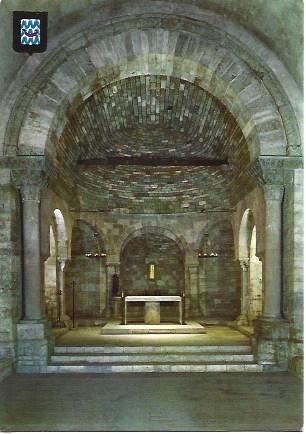 POSTAL L01227: Iglesia de Porqueres, Girona
