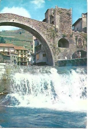 POSTAL L01237: Puente Romano en Camprodo. Girona
