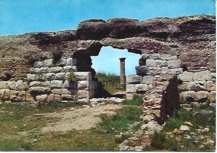 POSTAL L01311: Puerta romana en Empuries, Girona
