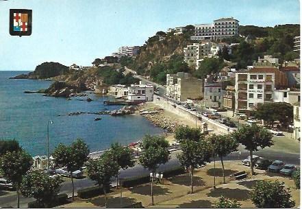 POSTAL L01317: Paseo Maritimo de Sant Feliu de Guixols, Girona