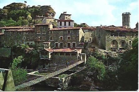 POSTAL L01296: Vista parcial de Rupit, Barcelona