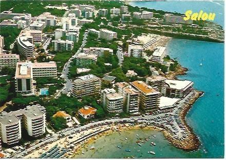 POSTAL L01288: Vista aerea de Salou