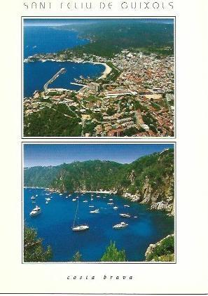 POSTAL L01219: Vistas aereas de Sant Feliu de Guixols, Girona