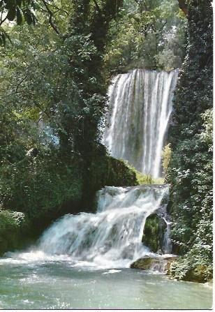 POSTAL L01127: Baño de Diana en el Monasterio de Piedra, Zaragoza