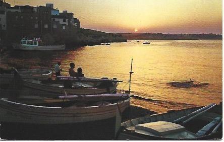 POSTAL L01166: Atardecer en L'Escala. Girona