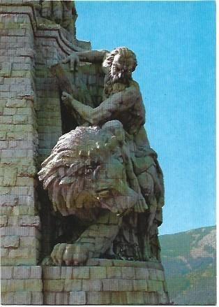 POSTAL L01132: Escultura de San Marcos en el Valle de los Caidos, Madrid