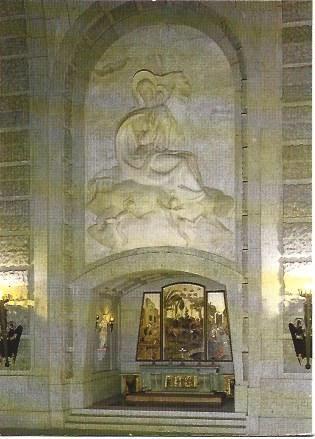 POSTAL L01134: Altar de la Virgen de Loreto en el Valle de los Caidos, Madrid