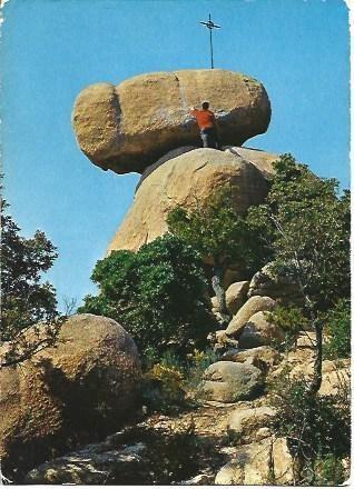 POSTAL L01217: Piedra basculante en Sant Feliu de Guixols, Girona