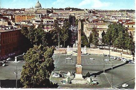 POSTAL L01459: Piazza del Popolo en Roma