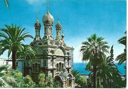 POSTAL L01442: Iglesia Rusa de San Remo