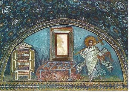 POSTAL L01451: Mosaico del Mausoleo de Gala Placidia en Ravenna