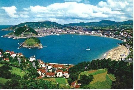 POSTAL L01479: Vista general de San Sebastian