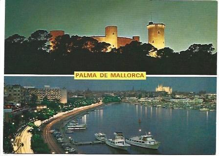 POSTAL L01513: Palma de Mallorca. Vistas nocturnas.