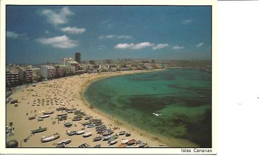 POSTAL L01482: Las Canteras en las Islas Canarias