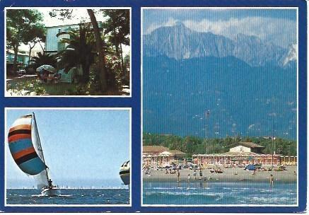 POSTAL L01490: Pension Caprice Albergo en Marina di Massa, Italia