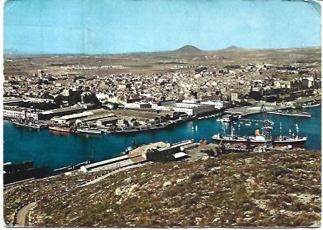 POSTAL L01491: Vista parcial del puerto de Cartagena, Murcia