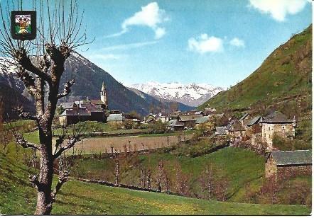 POSTAL L01372: Vista de Unya en el Vall d'Aran