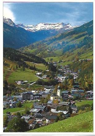 POSTAL L01329: Paisaje en Saalbach-Hinterglemm