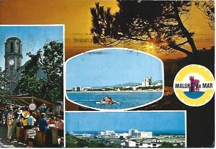 POSTAL L01331: Vistas de Malgrat de Mar, Barcelona