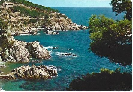 POSTAL L01332: Alcantilados en Lloret de Mar, Girona