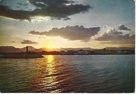 POSTAL L01335: Puesta de sol en Cambrils, Tarragona