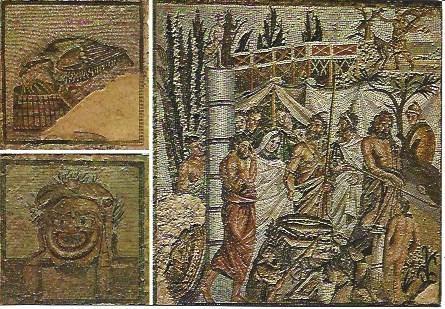 POSTAL L01346: Mosaicos romanos de Empuries, Girona
