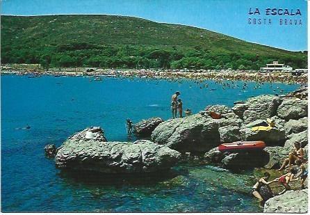 POSTAL L01347: Cala Montgo en L'Escala, Girona