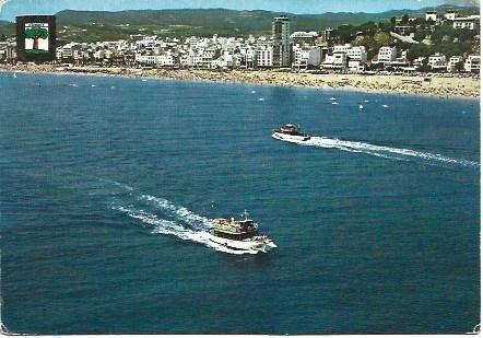 POSTAL L01406: Vista aerea de Lloret de Mar