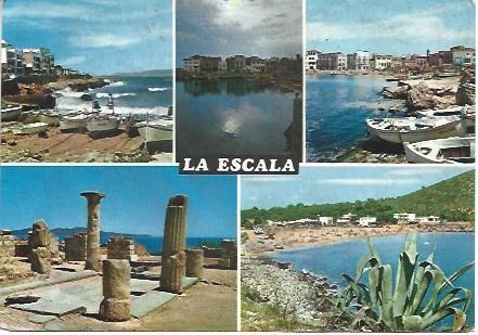 POSTAL L01422: Vistas de L'Escala, Girona