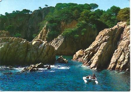 POSTAL L01378: Detalle de la Costa Brava