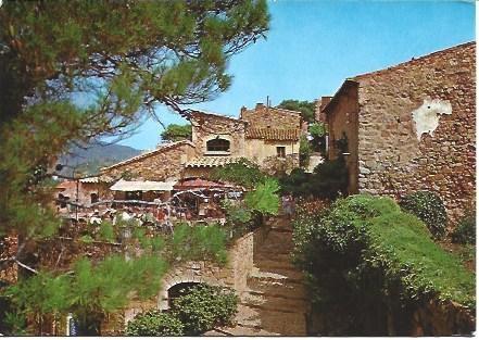 POSTAL L01380: Detalle de Vila Vella en Tossa de Mar