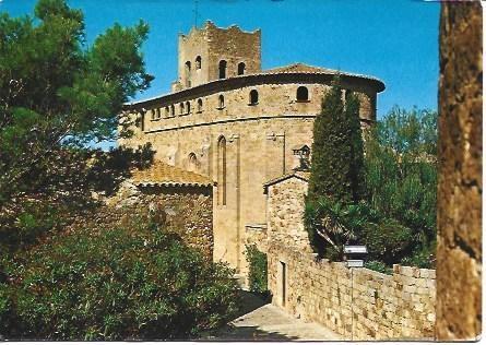 POSTAL L01382: Iglesia de San Pedro en Pals, Girona