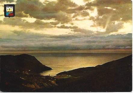 POSTAL L01383: Amanecer en la bahia de Portbou, Girona