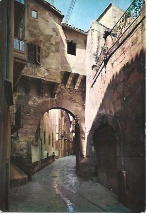 POSTAL L01116: Arco arabe en la calle Almudena de Palma de Mallorca