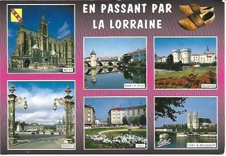 POSTAL L00835: Pueblos de La Lorraine en Francia