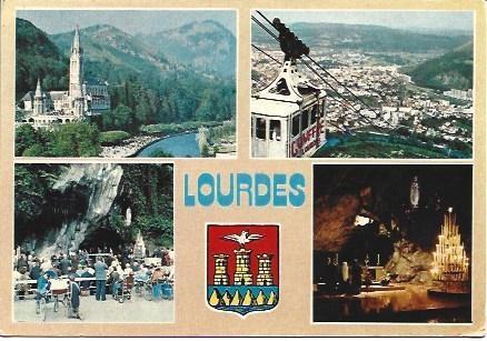 POSTAL L00837: Vistas panoramicas de Lourdes