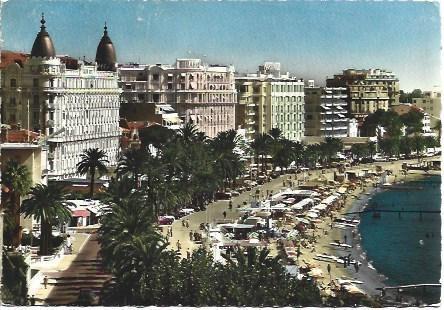 POSTAL L00847: Palya de Cannes, Francia